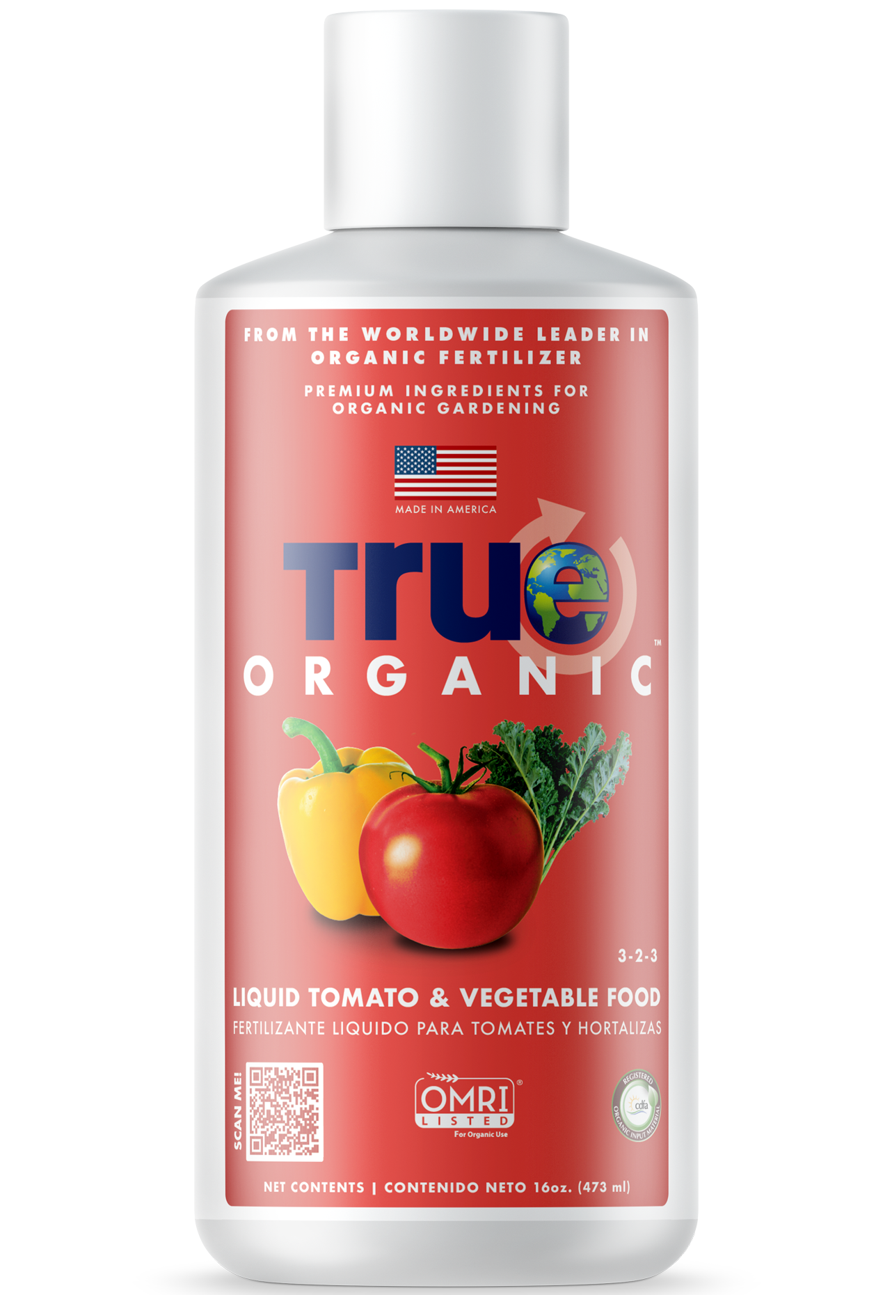 True Organic Liquid Tomato & Vegetable Plant Food for Backyard Gardening